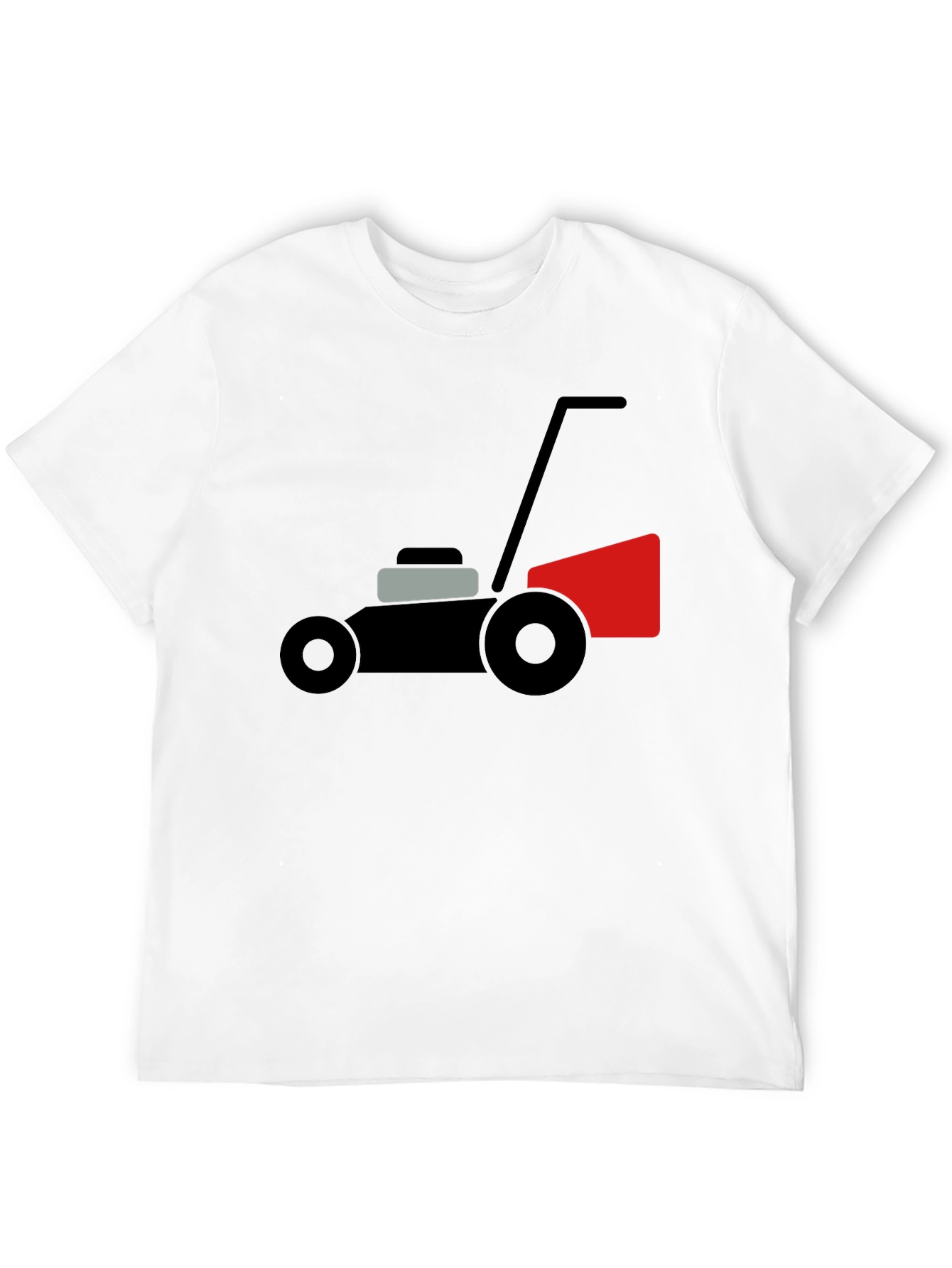 Black Lawn Mower Graphic Tee - Black Cotton Comfort view 12
