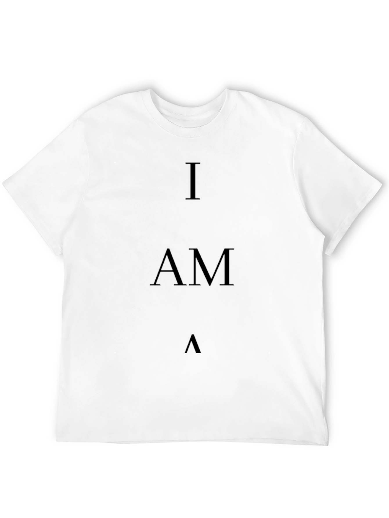 Black I AM T-Shirt - Minimalist Black Tee view 12
