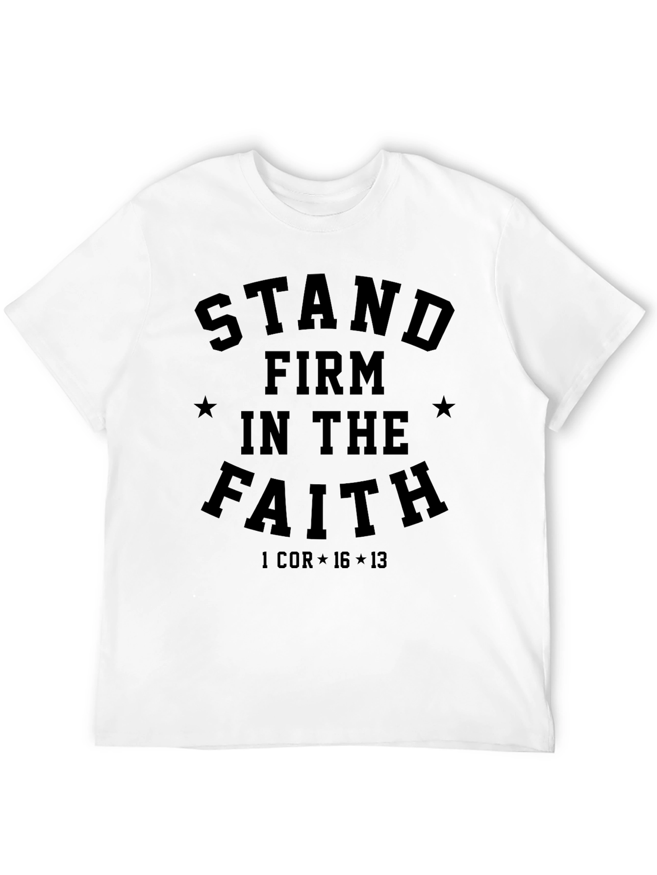 Black Stand Firm in The Faith Graphic T-Shirt view 12