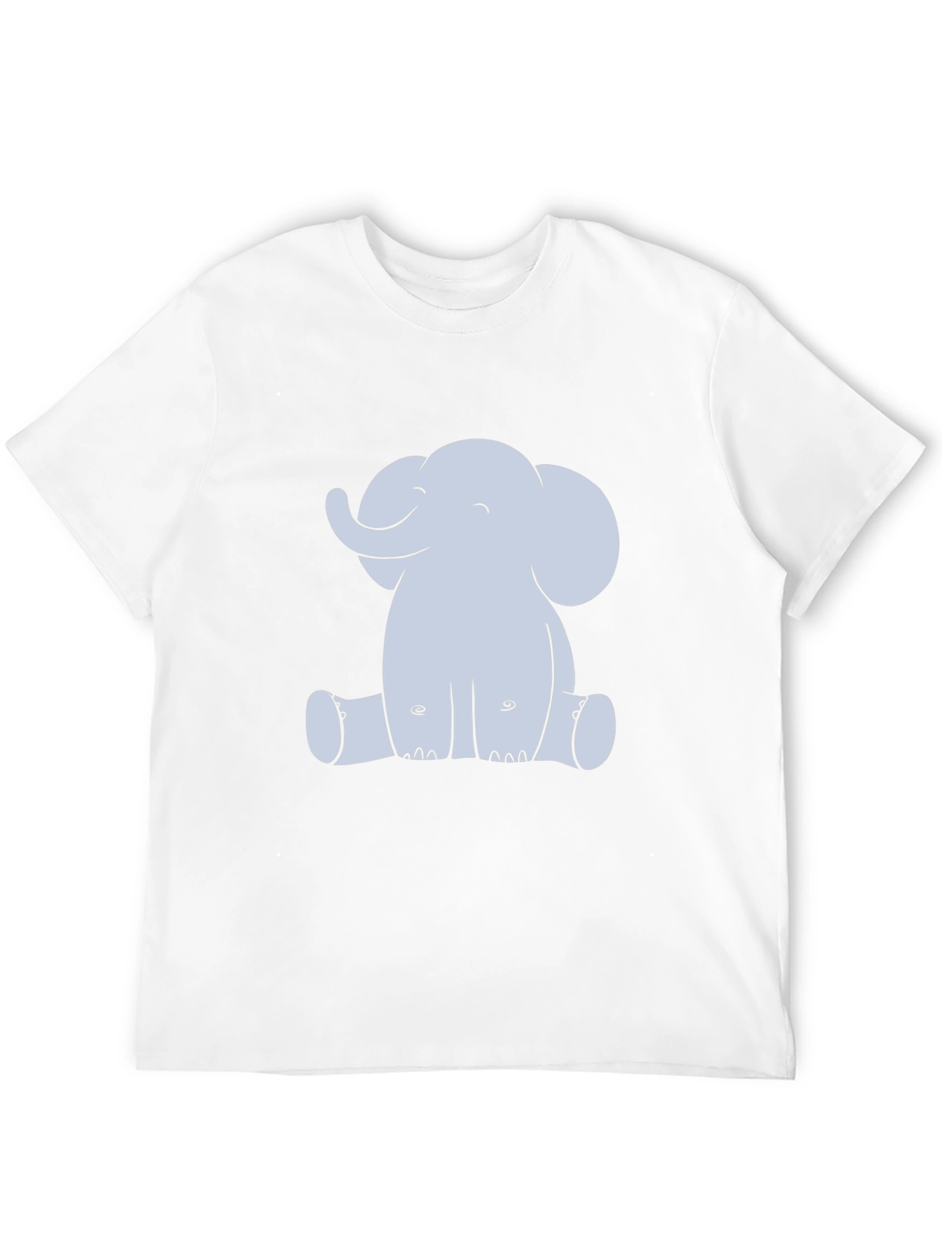 Black Cute Elephant Graphic Black T-Shirt view 12