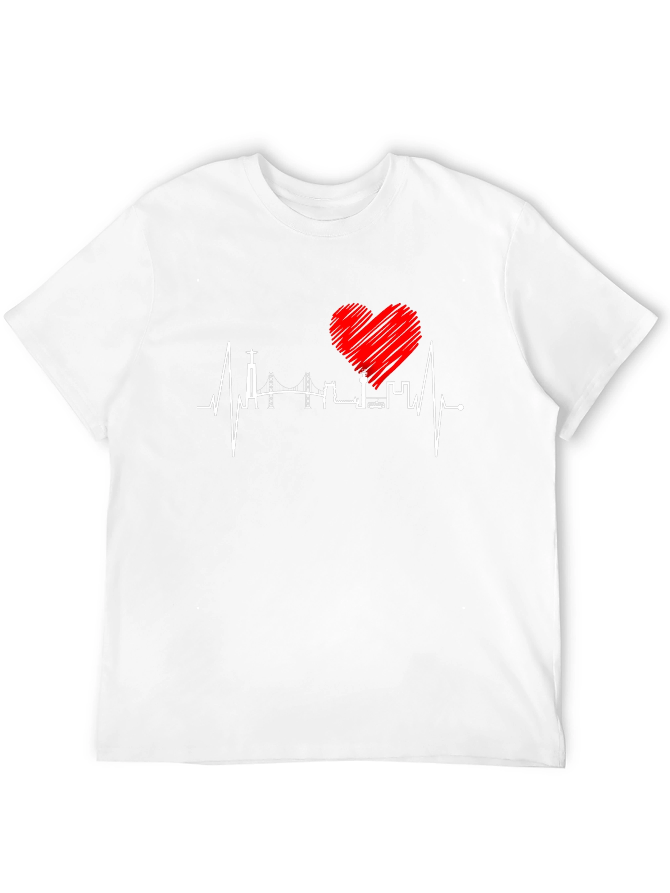 Lisbon Heartbeat T-Shirt - City Love Tee - 12