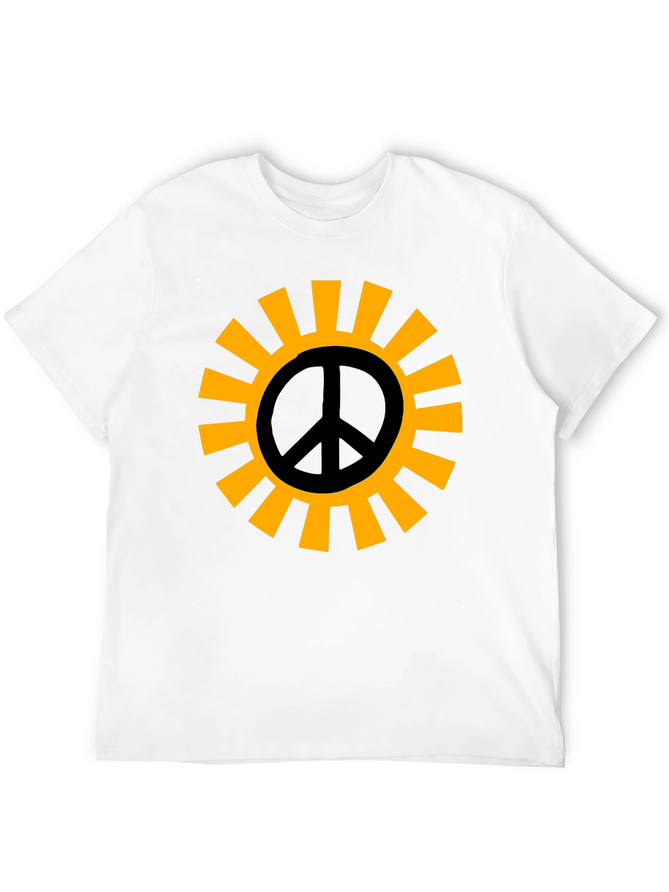 Black Peace Sun Graphic T-Shirt view 12