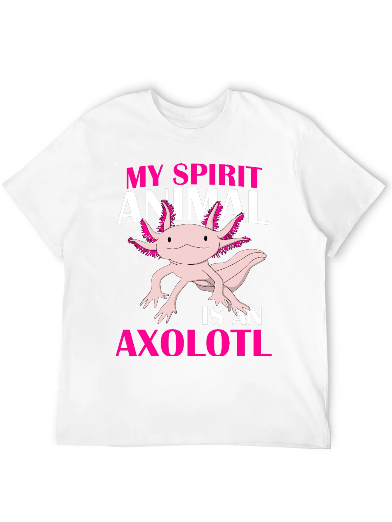 Black Axolotl Spirit Animal Graphic Tee - Black view 12