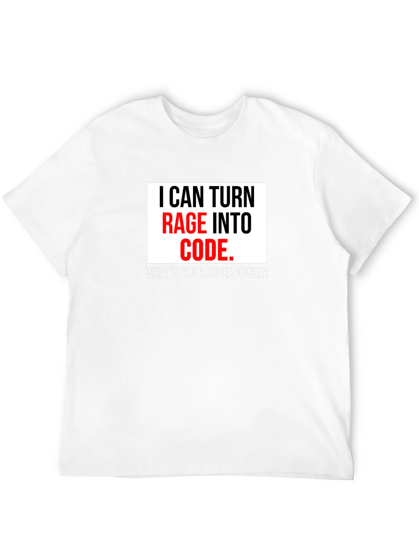 Black Rage Into Code T-Shirt - Programmer Superpower Tee view 12