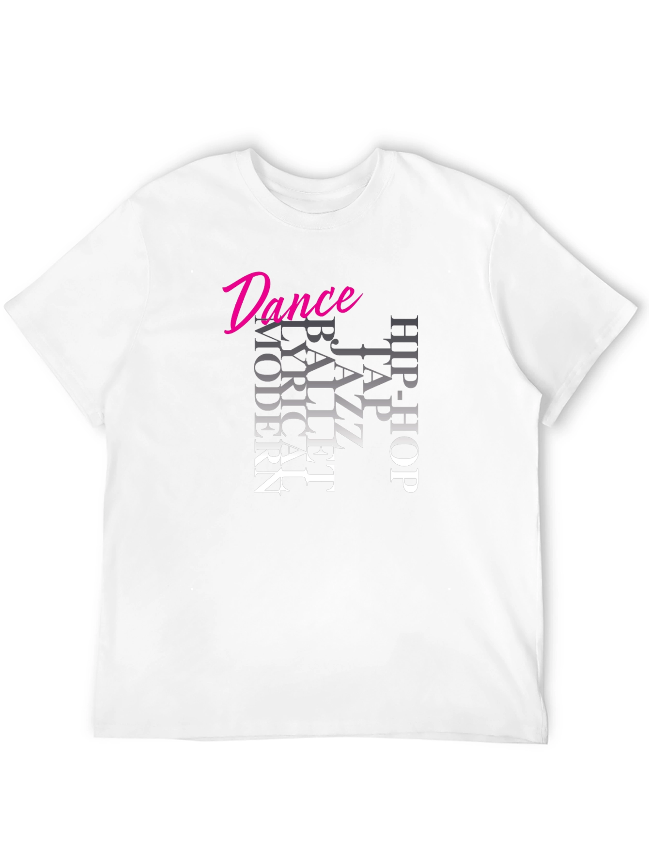 Dance Styles Black T-Shirt - Modern, Ballet, Jazz - 12