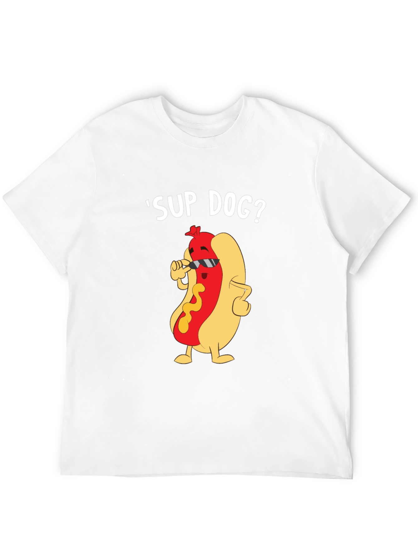 Black Cool Hot Dog Graphic Tee - Funny Pun T-Shirt view 12