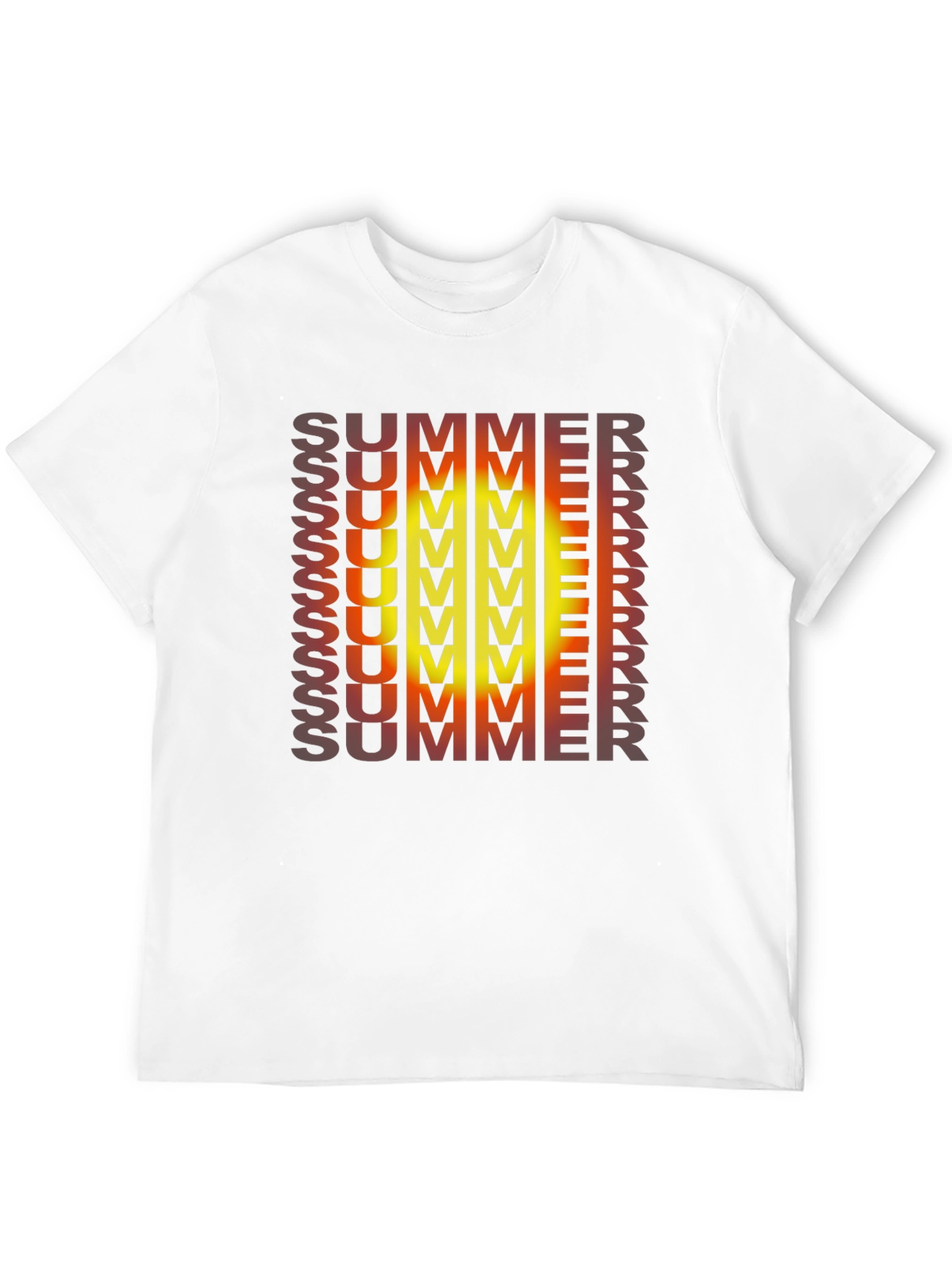 Black Summer Gradient Graphic Tee view 12