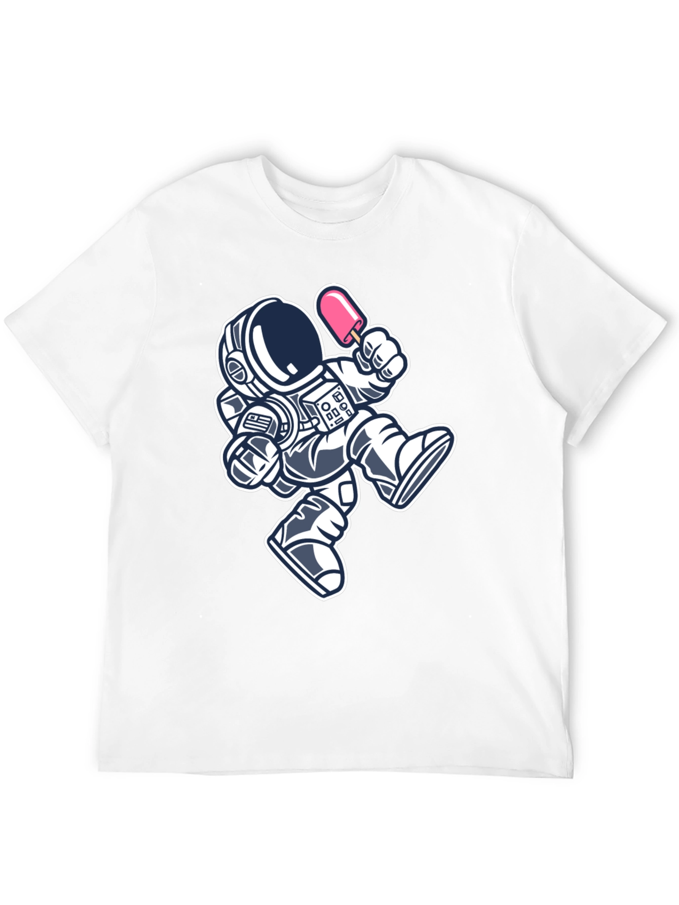 Black Astronaut Ice Cream Black T-Shirt view 12