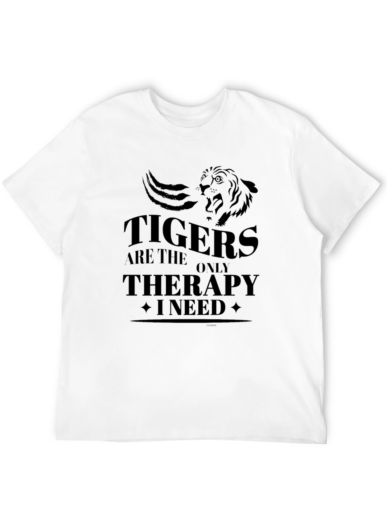 Black Tigers Are The Only Therapy I Need Graphic Tee view 12