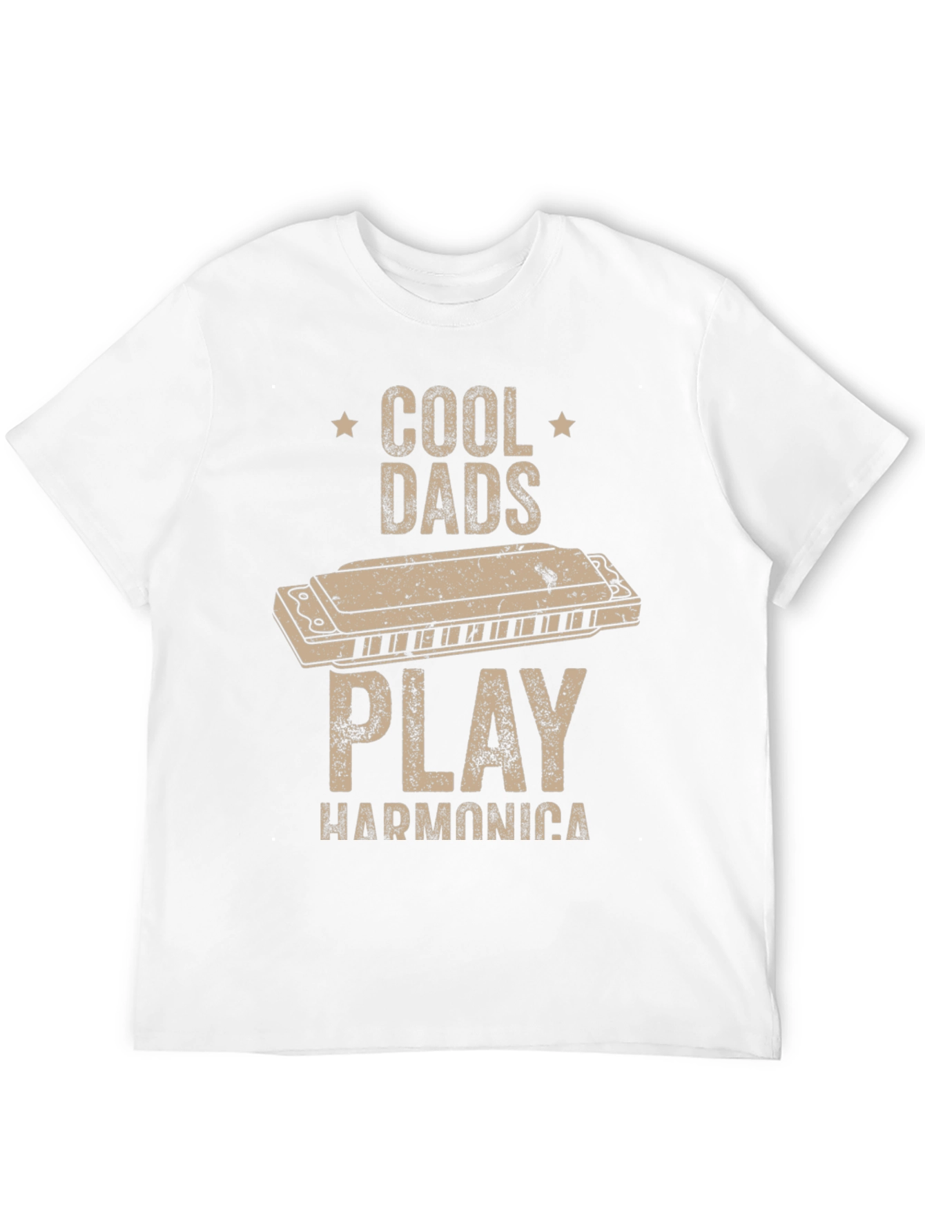 Black Cool Dads Play Harmonica T-Shirt view 12