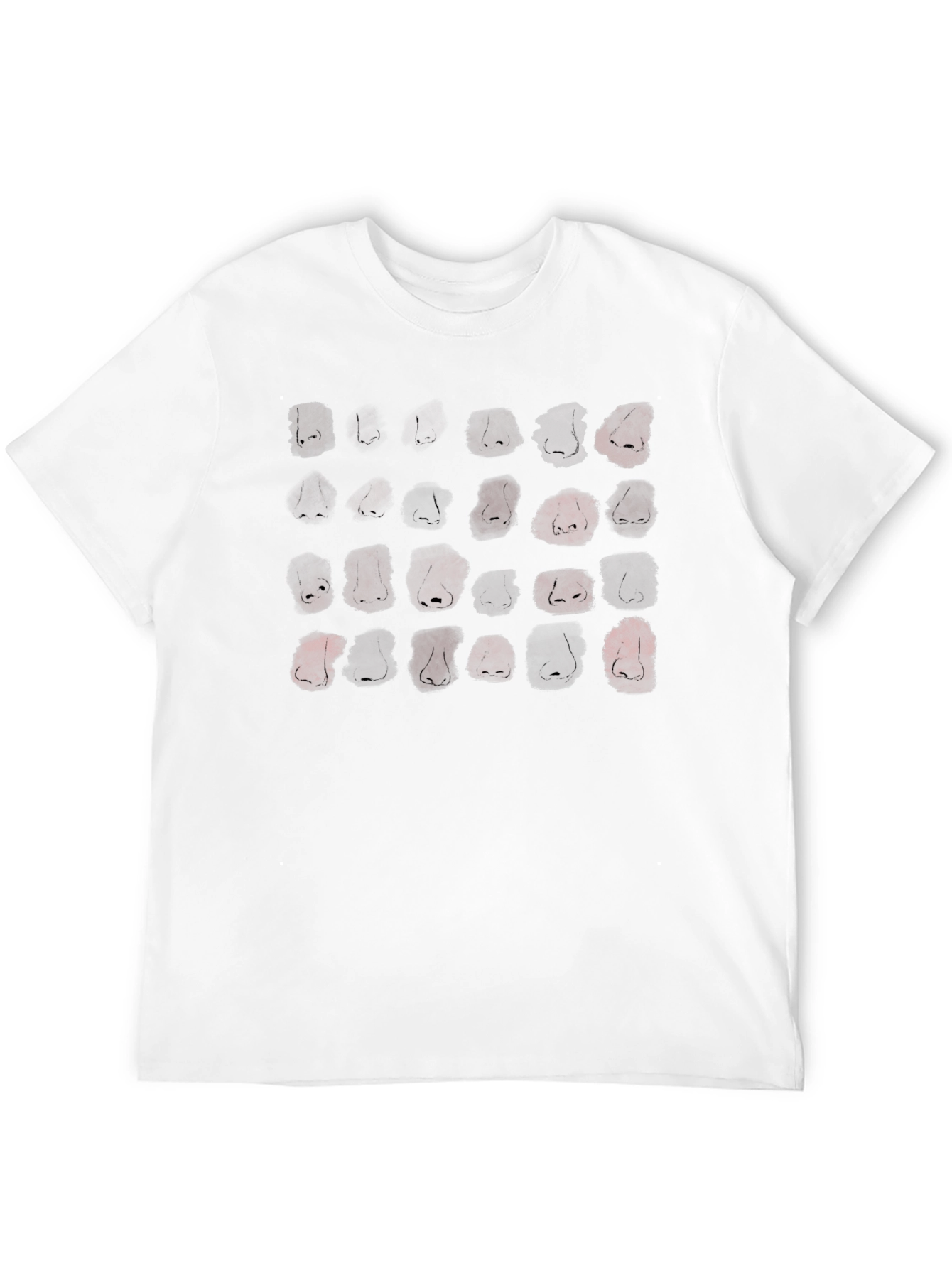 Black Nose Print Graphic Black T-Shirt view 12