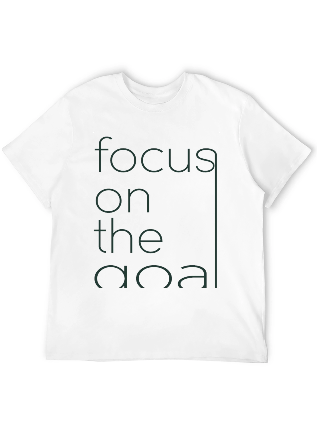 Black Focus on the Goal Graphic T-Shirt view 12