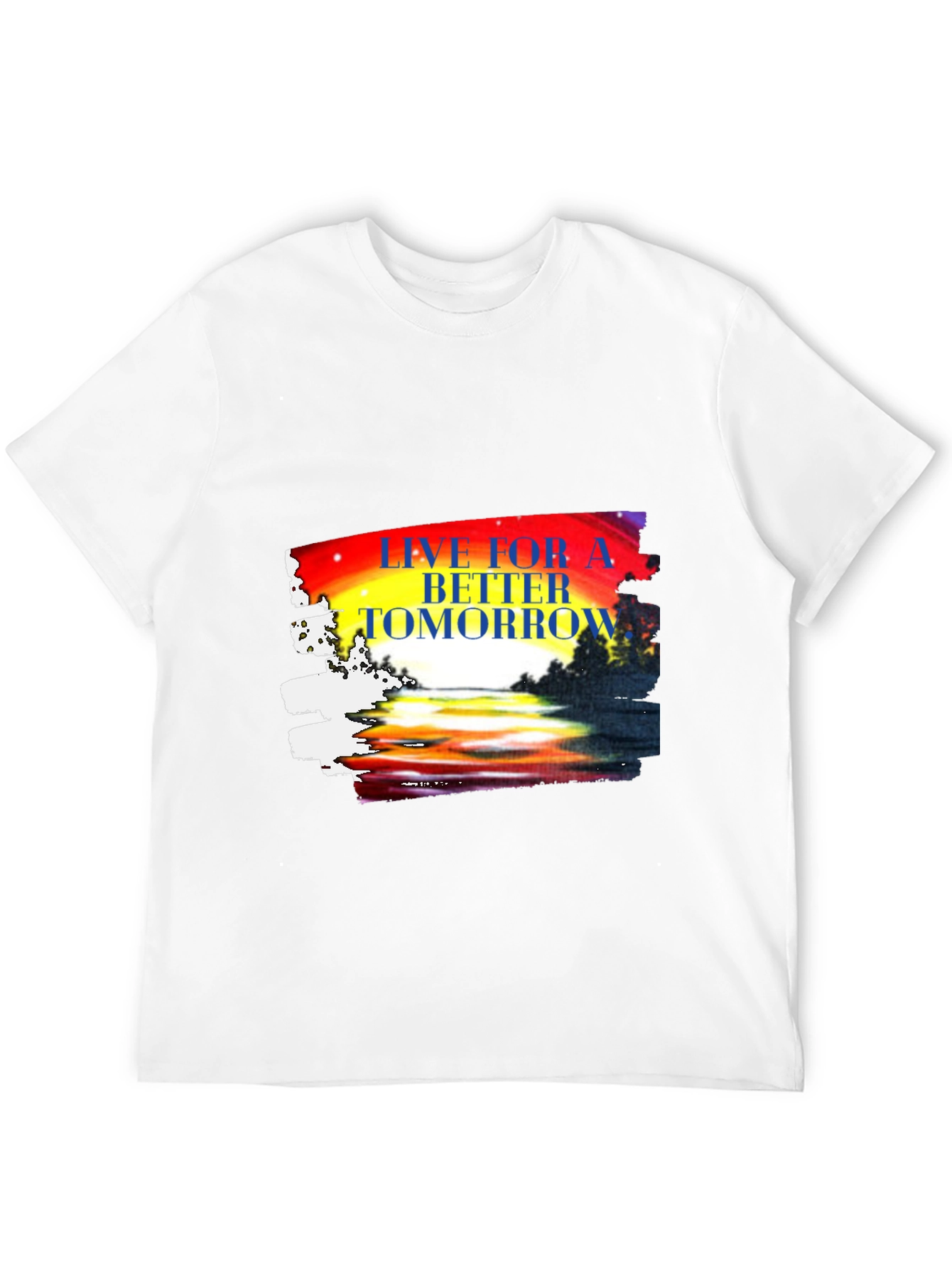 Black Live for a Better Tomorrow Graphic T-Shirt view 12