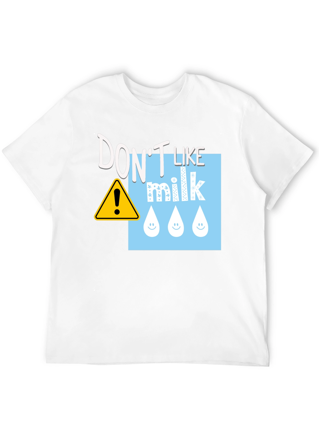Don't Like Milk T-Shirt - Funny Dairy Allergy Tee - 12