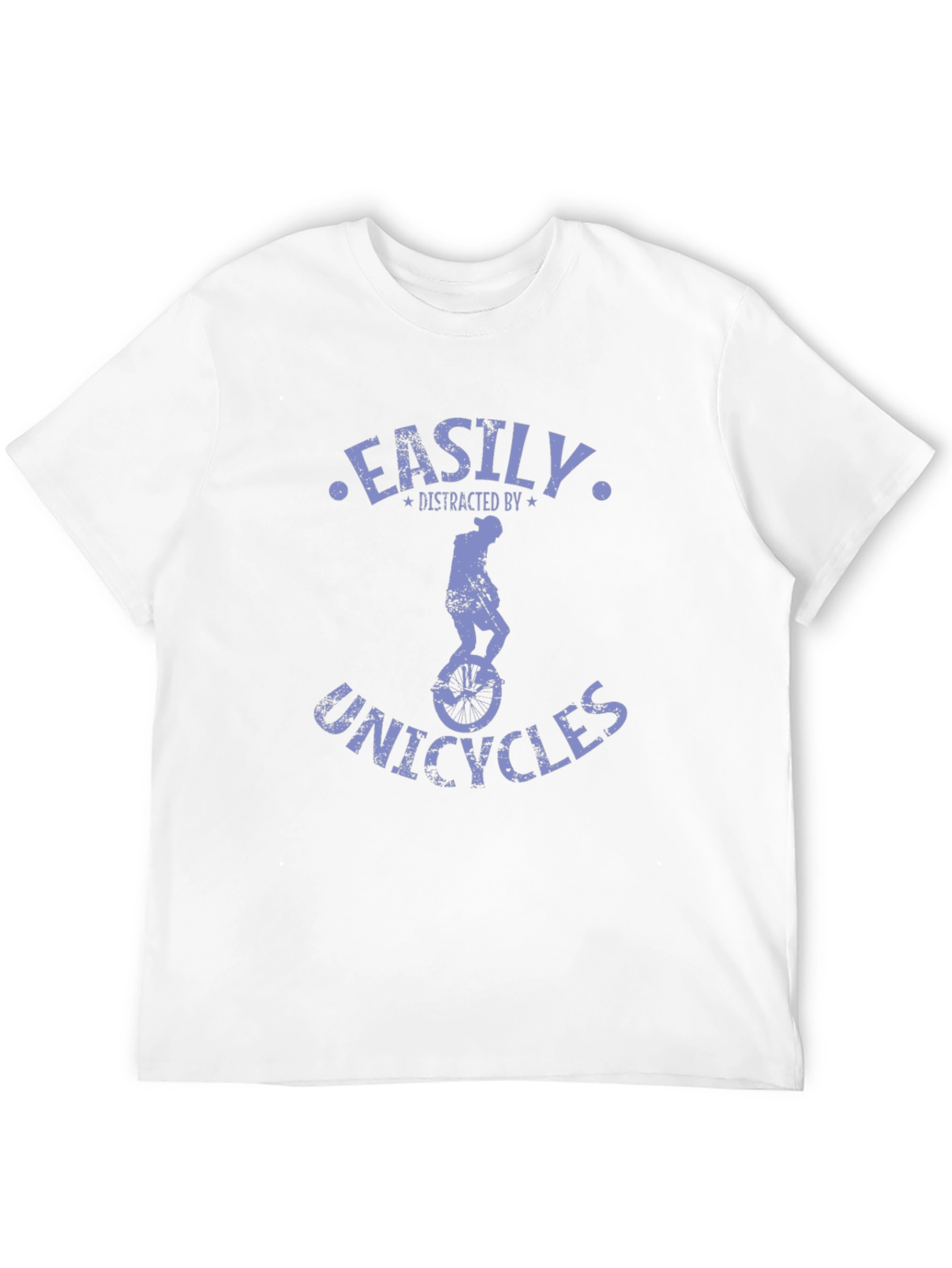 Black Easily Distracted By Unicycles Graphic T-Shirt view 12