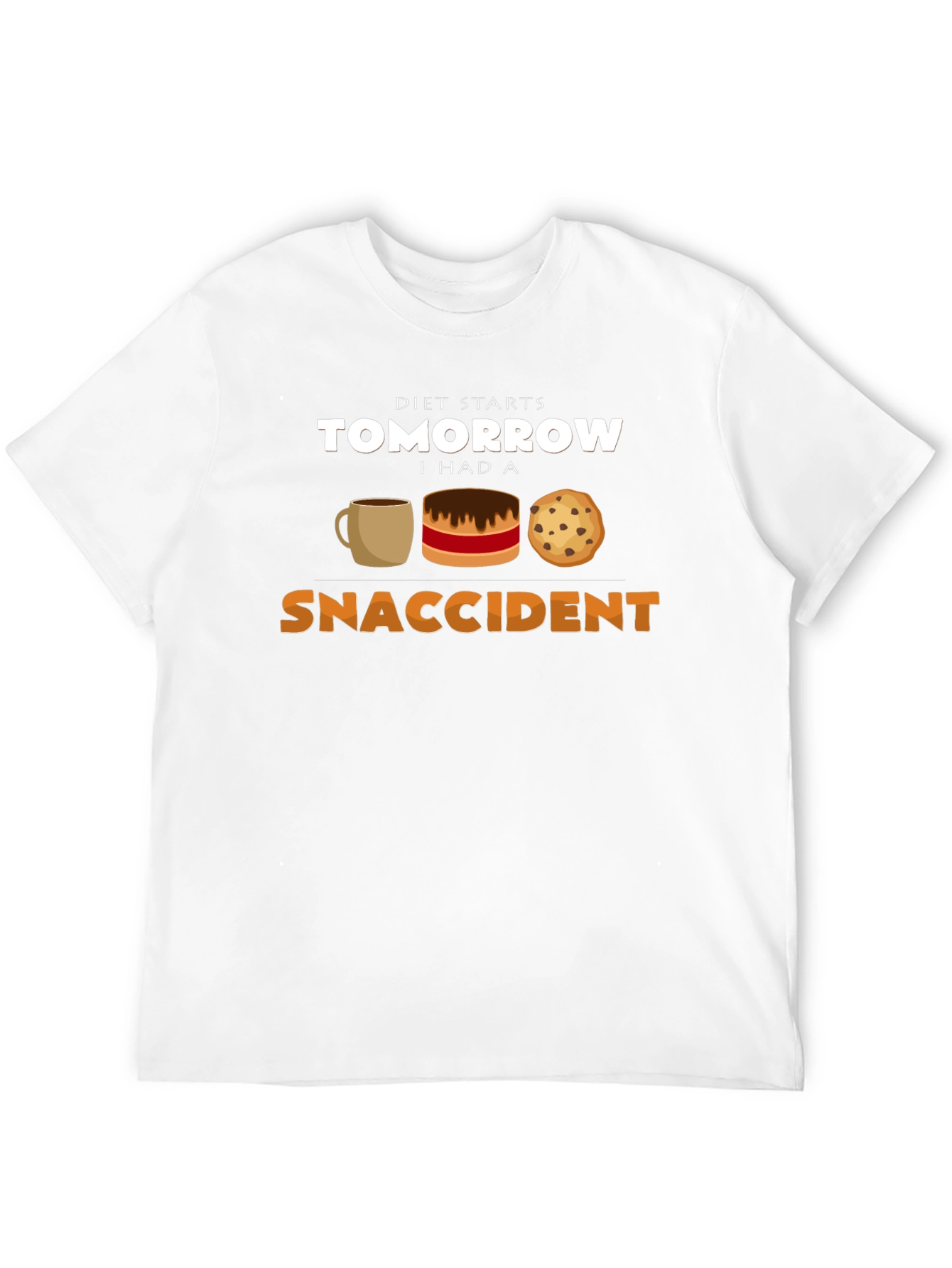 Black Diet Starts Tomorrow Snack Accident T-Shirt view 12