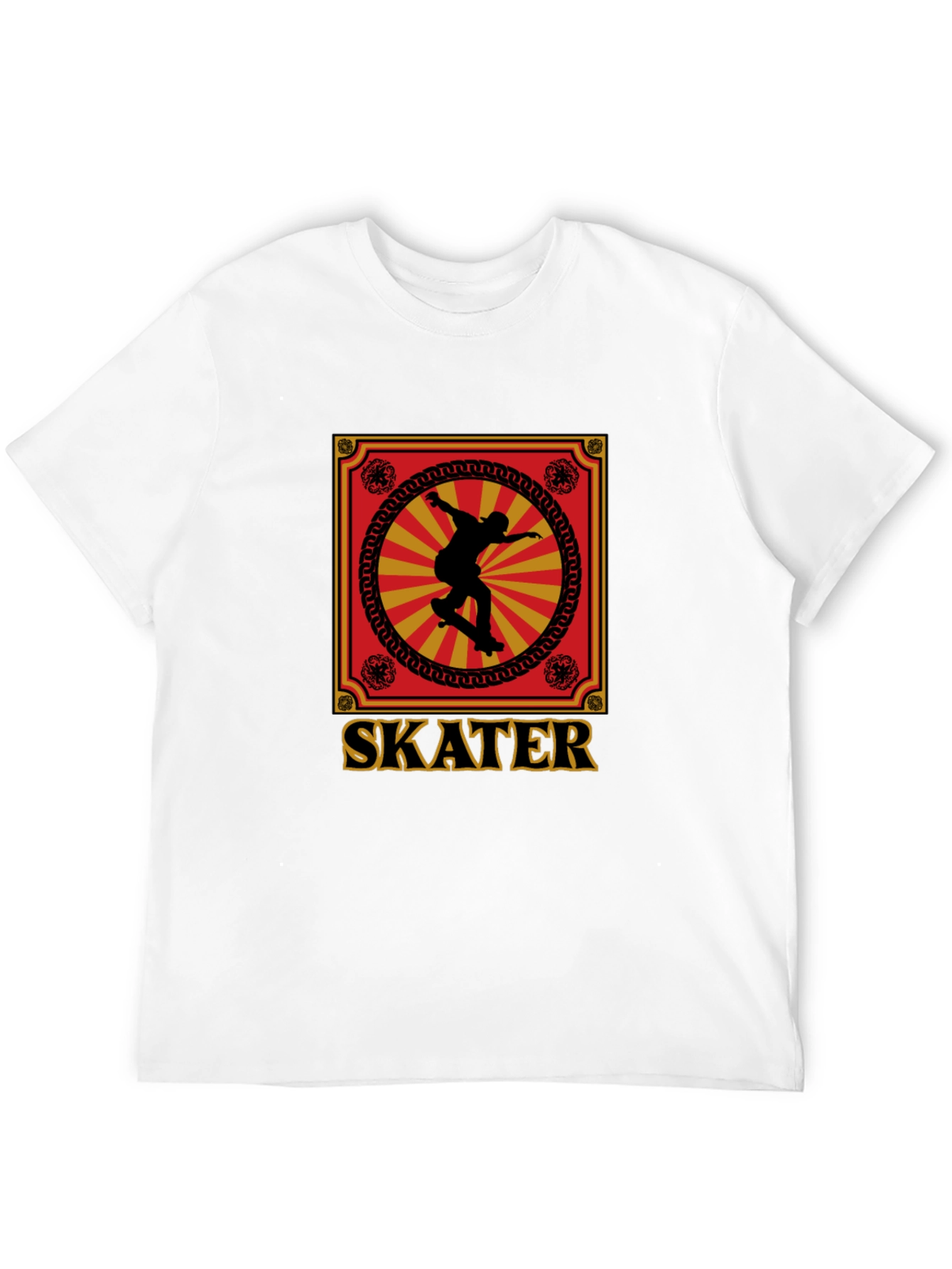 Black Skater Graphic Tee - Retro Design, Soft Cotton view 12