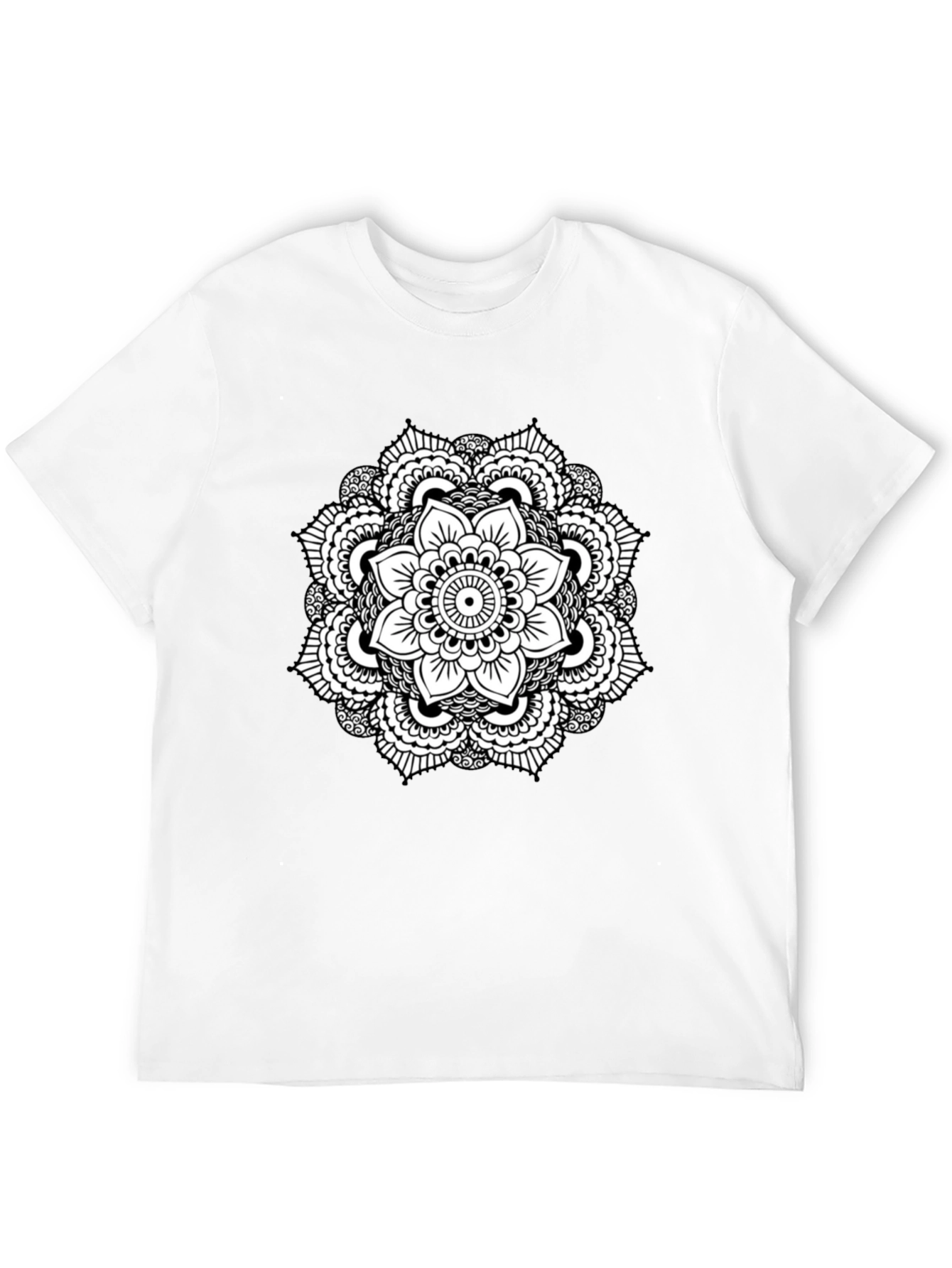 Black Black Mandala Graphic Tee view 12