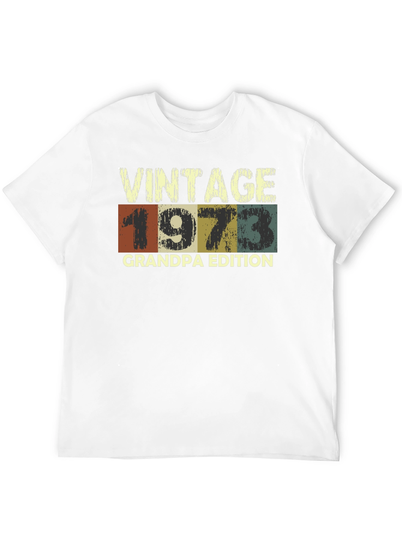 Black Vintage 1973 Grandpa Edition Graphic T-Shirt view 12