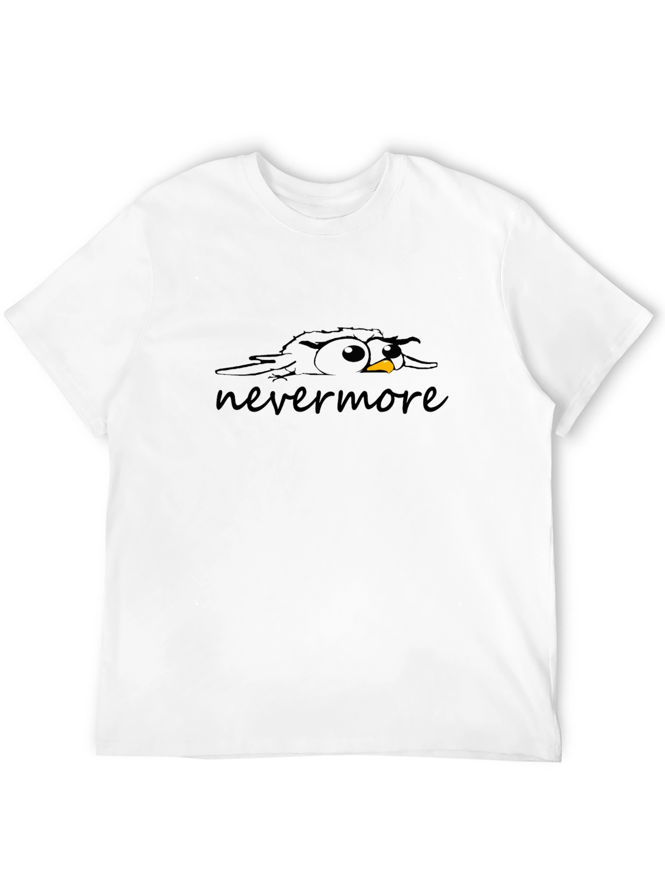 Black Raven Nevermore Graphic Black T-Shirt view 12