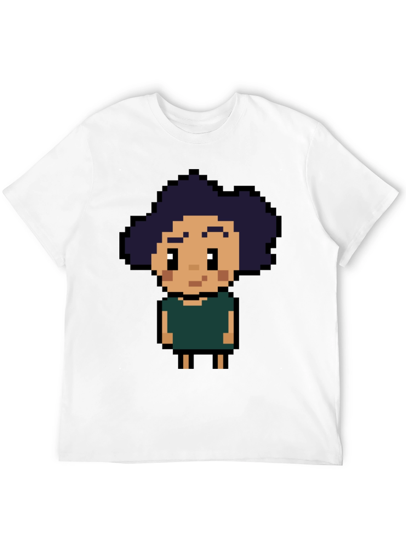 Black Pixel Art T-Shirt - Retro Gaming Style view 12