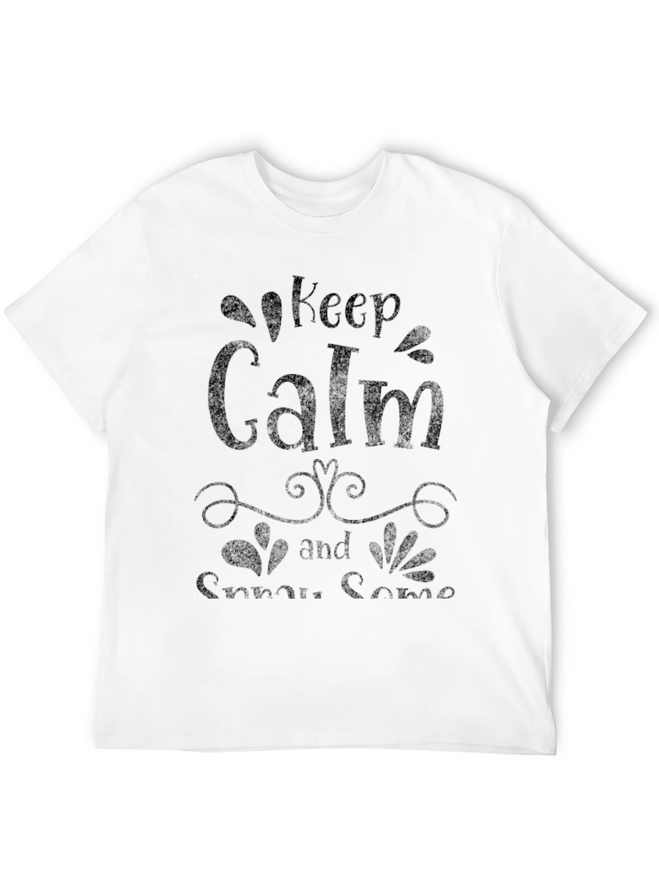 Black Keep Calm and Snuggle Some Black Tee view 12