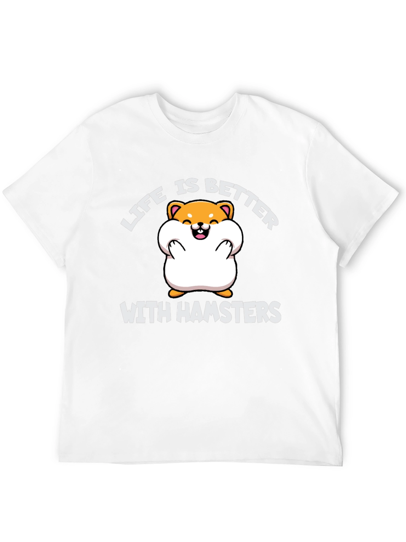 Black Hamster Lover Tee: Life is Better with Hamsters T-Shirt view 12