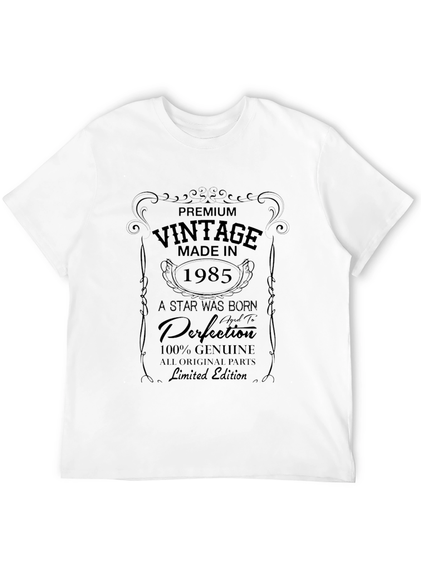 Black Vintage 1985 Premium Limited Edition T-Shirt view 12