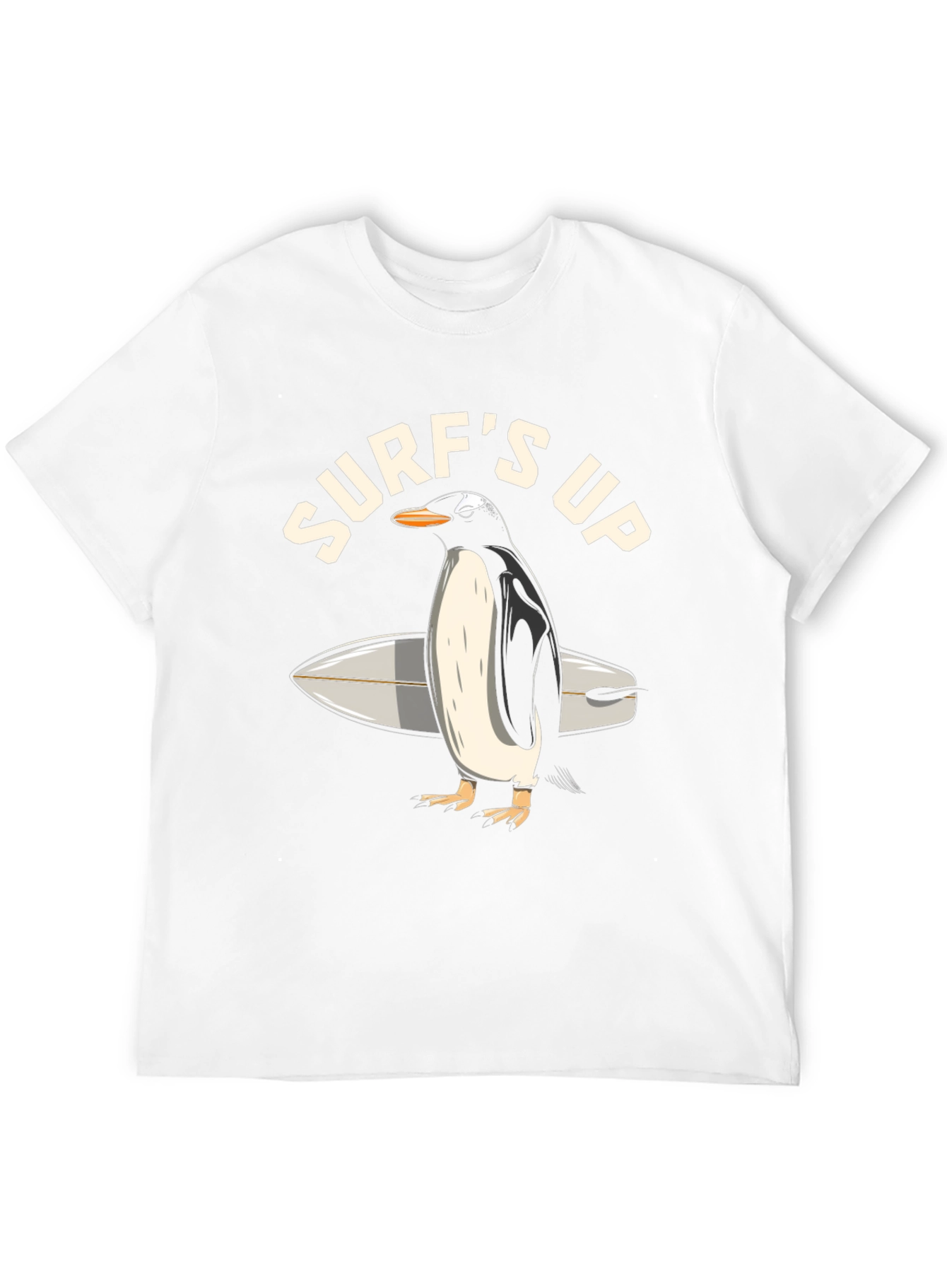 Black Surf's Up Penguin Graphic T-Shirt view 12