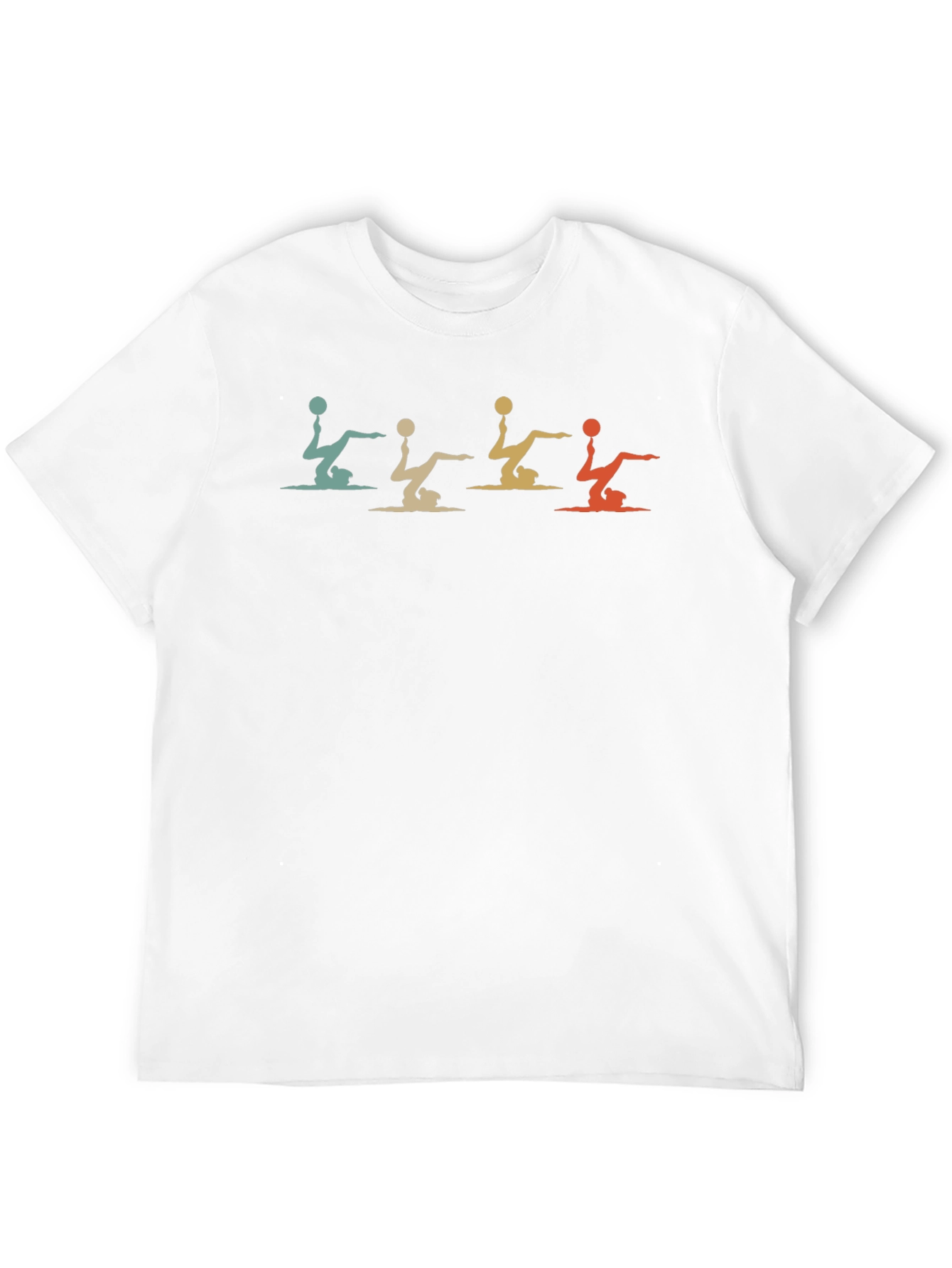 Vintage Synchronized Swimming Black T-Shirt - 12