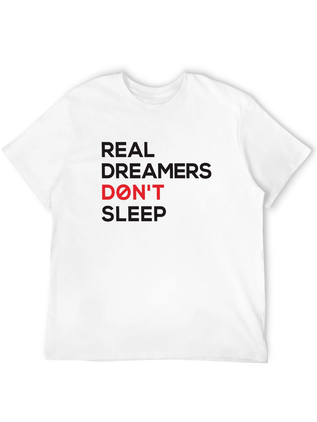 Black Real Dreamers Don't Sleep Graphic Tee view 12