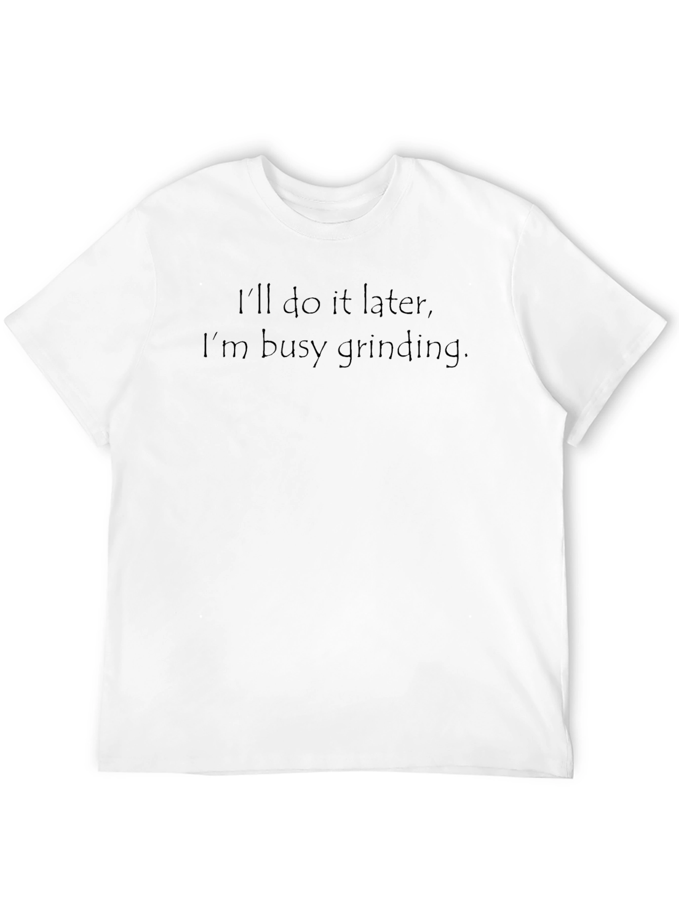 Black Grinding Mode Black T-Shirt view 12