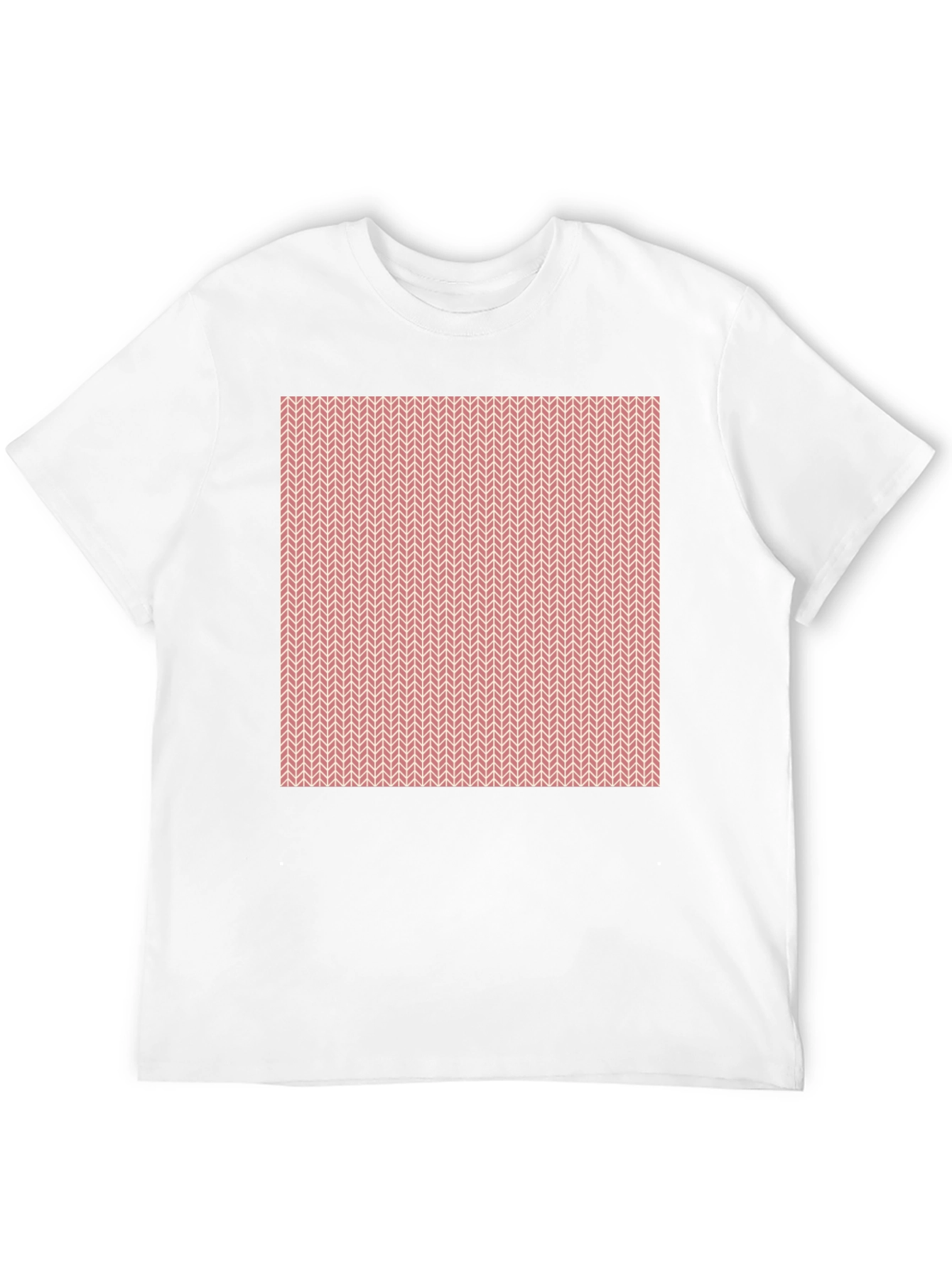 Black Geometric Knit Pattern Black T-Shirt view 12