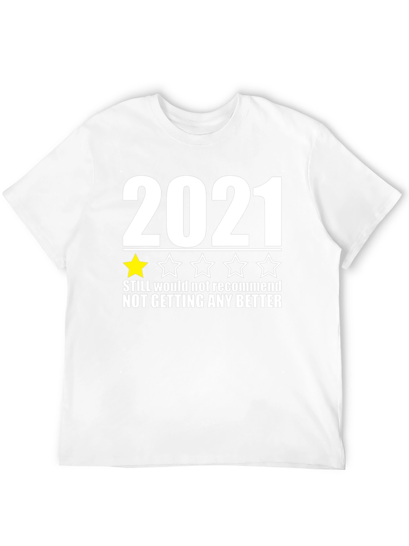 Black 2021 One Star T-Shirt Funny Novelty Tee view 12