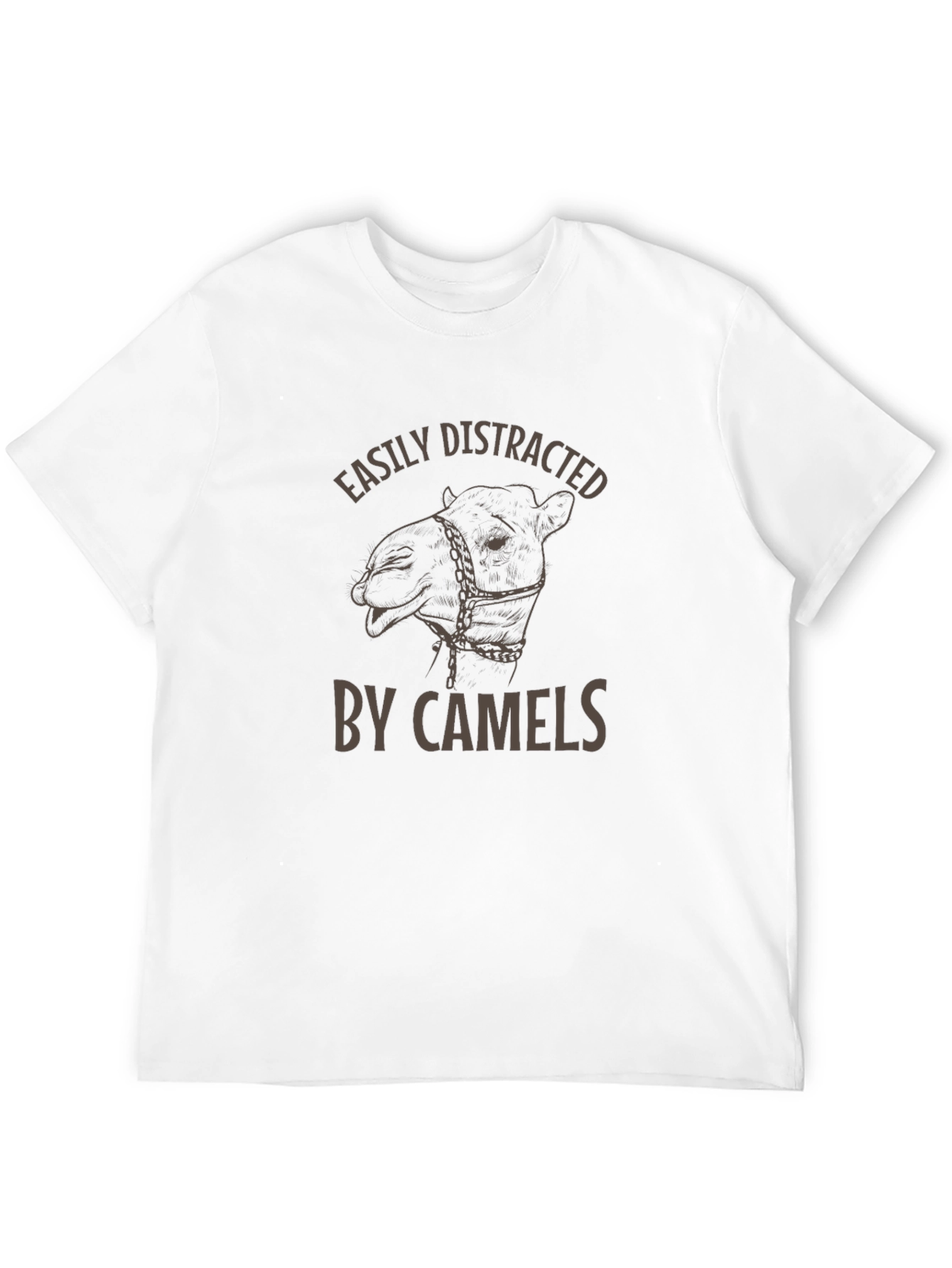 Black Easily Distracted By Camels T-Shirt view 12