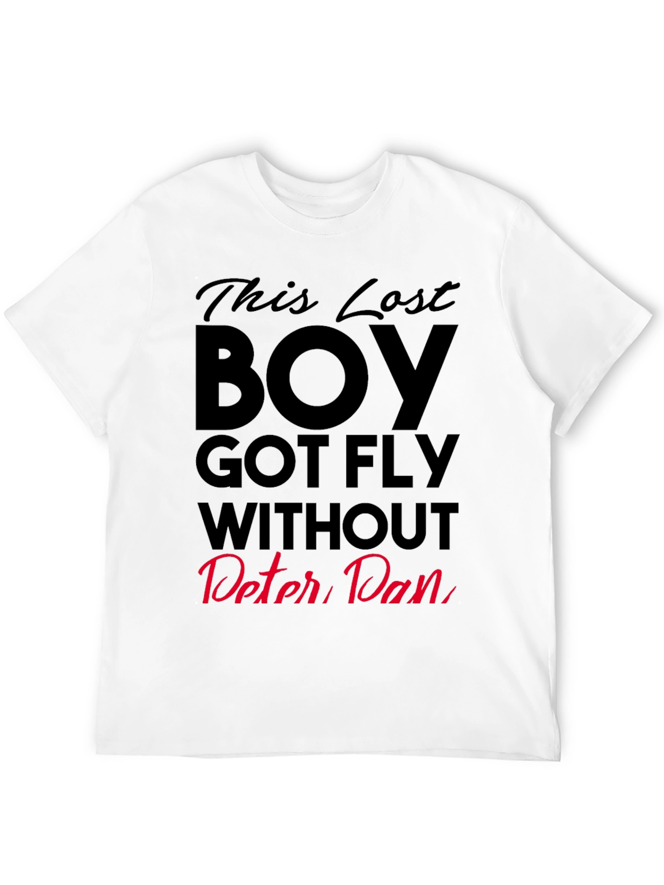 Black This Lost Boy Got Fly T-Shirt - Peter Pan Inspired view 12