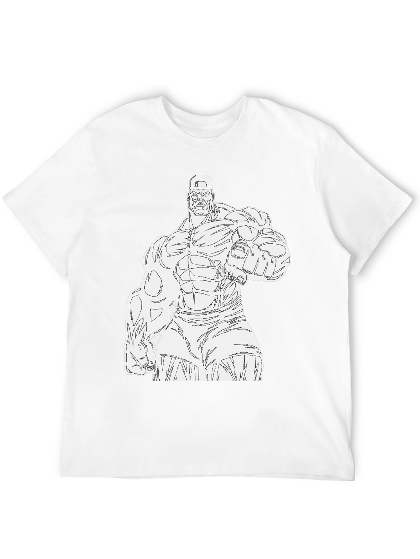 Black Hulk Graphic Tee - Black Cotton T-Shirt view 12