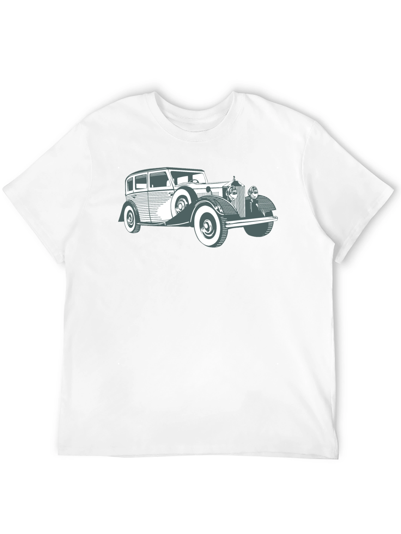 Black Classic Car Graphic Tee - Vintage Style view 12