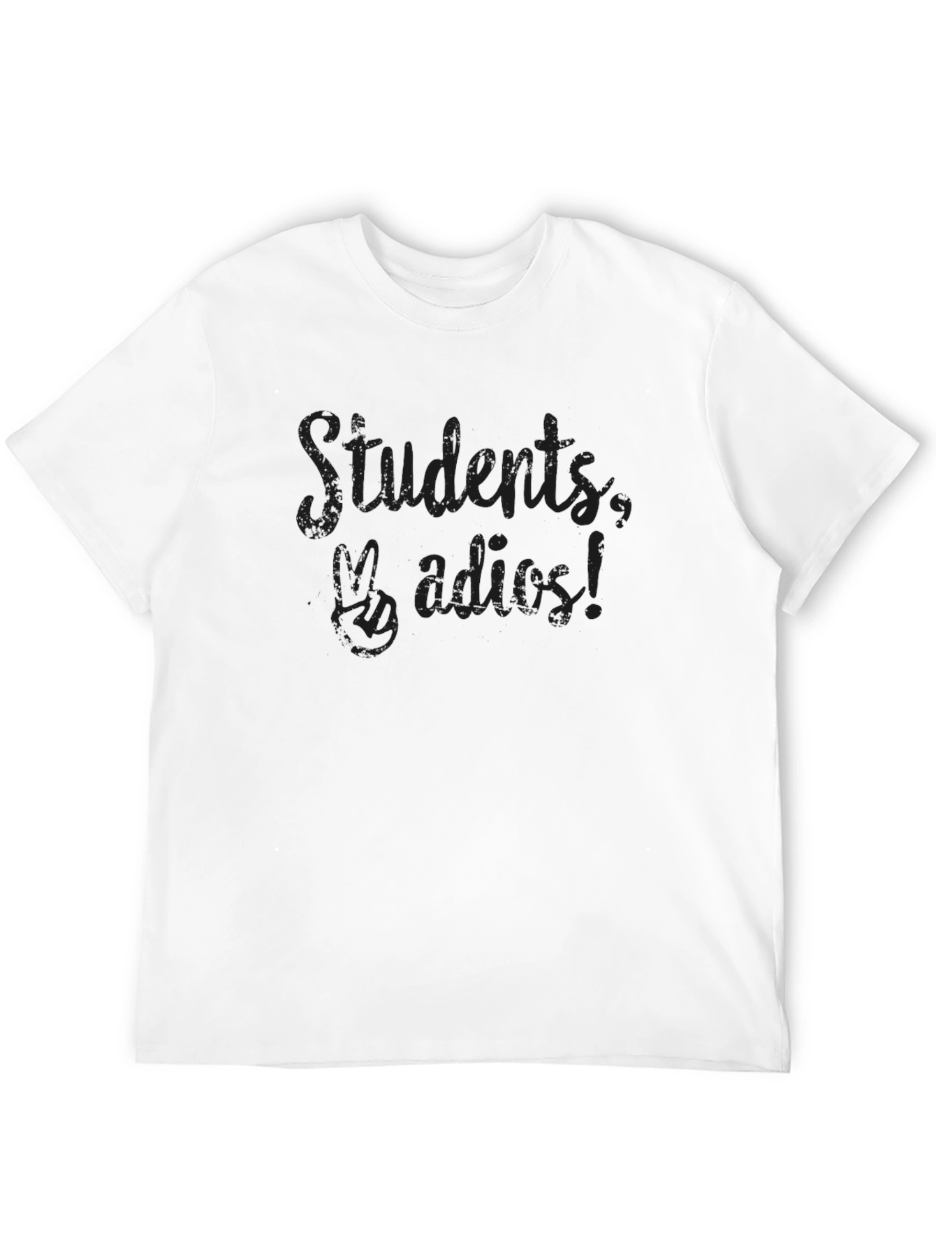 Black Students Adieu T-Shirt - Dark Humor Graduation Tee view 12