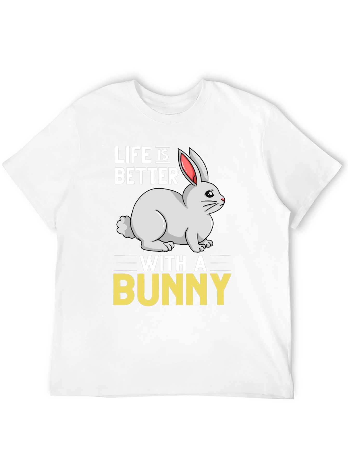 Black Life is Better with a Bunny Graphic T-Shirt view 12
