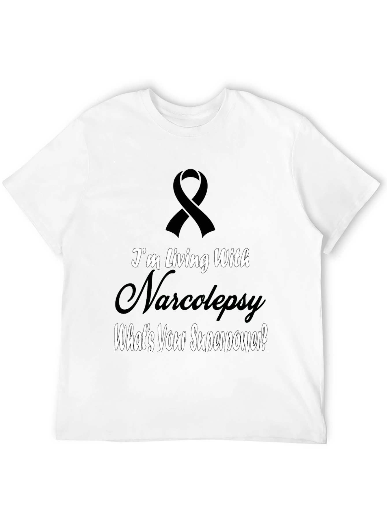 Black Narcolepsy Awareness T-Shirt - What's Your Superpower? view 12