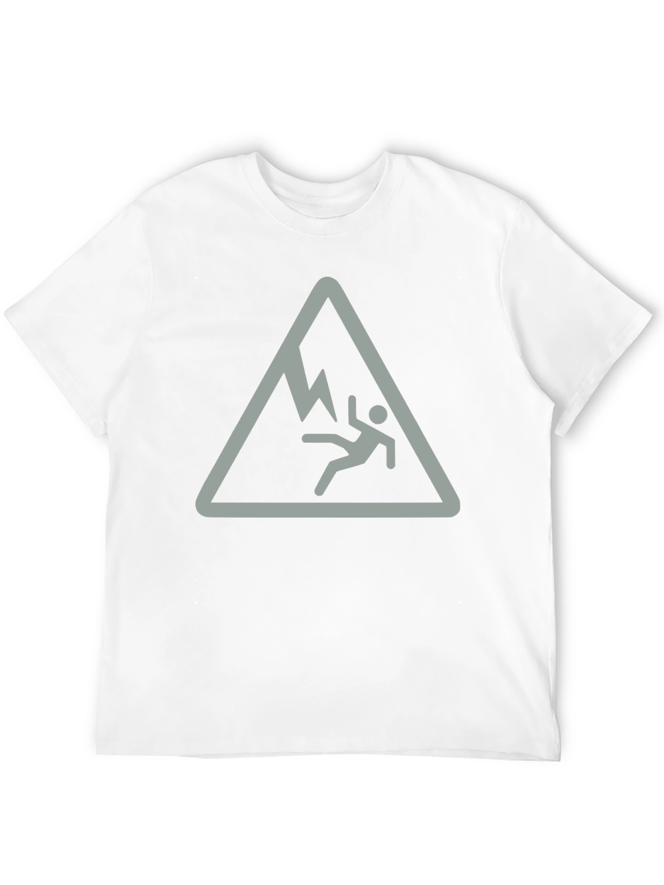 Black Falling Man Mountain Hazard Black T-Shirt view 12