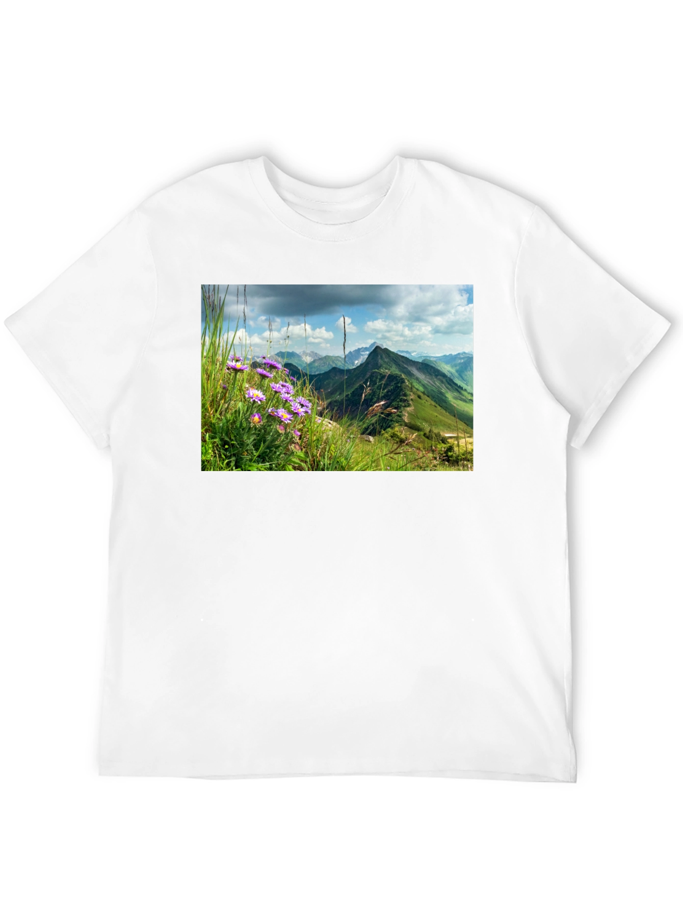 Black Mountain Vista Graphic Tee - Nature Inspired Design view 12