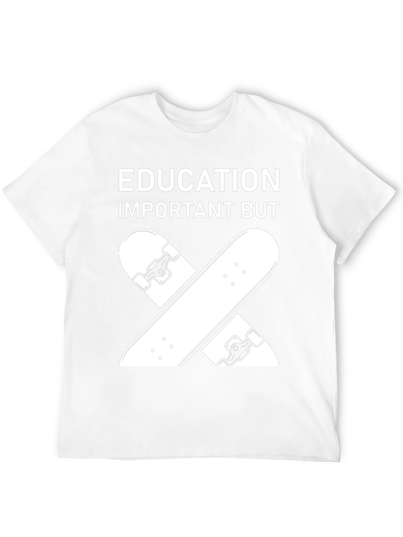 Black Education Important Skateboard T-Shirt view 12