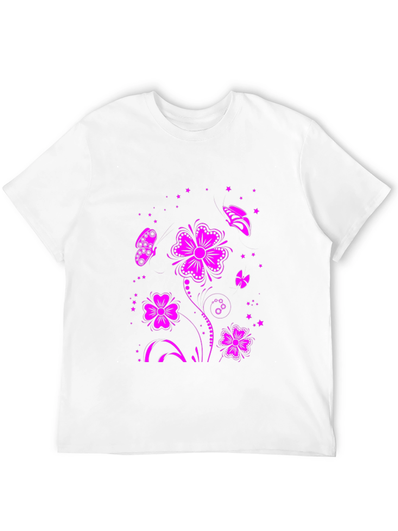 Black Floral Butterfly Graphic Tee - Black view 12