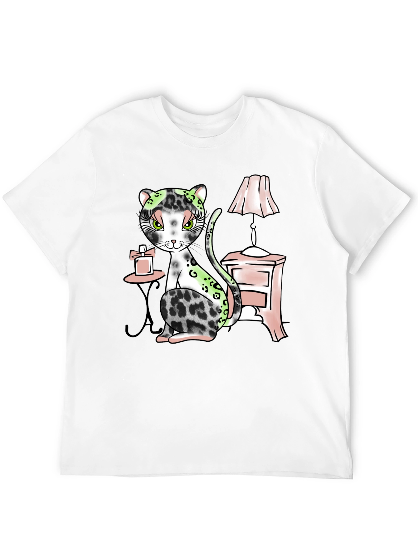 Black Elegant Cat Graphic T-Shirt - Stylish and Unique Design view 12