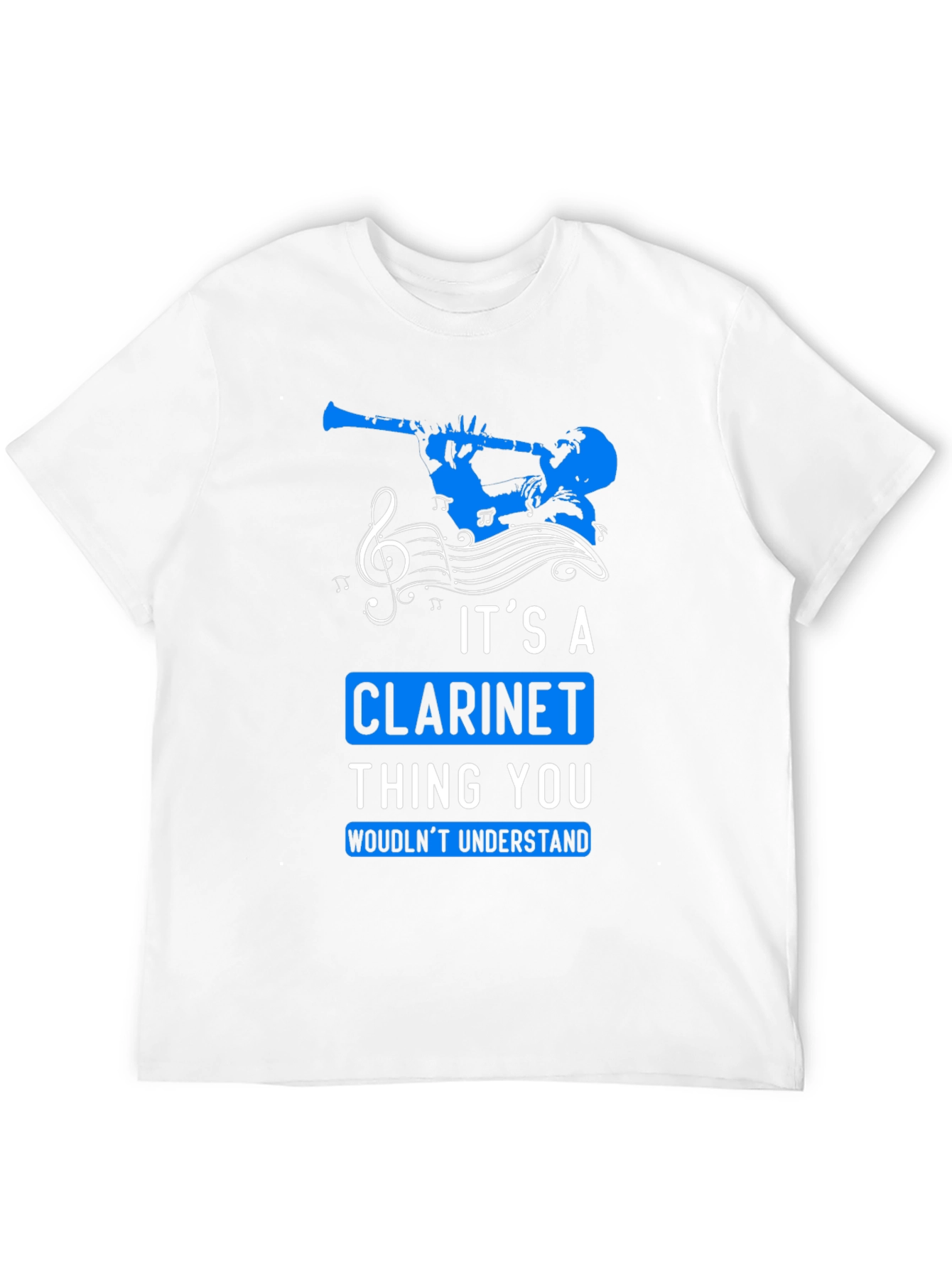 Black Clarinet Lover T-Shirt: It's a Clarinet Thing view 12