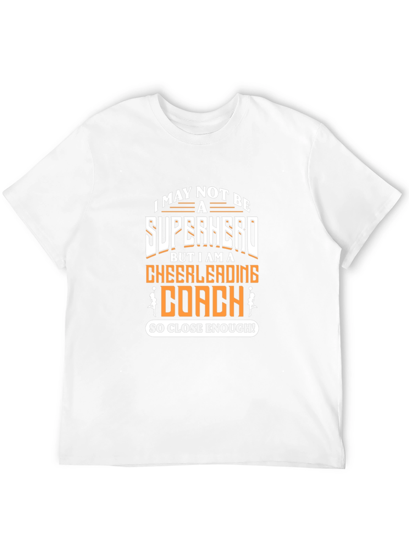 Cheerleading Coach Superhero Graphic T-Shirt - 12