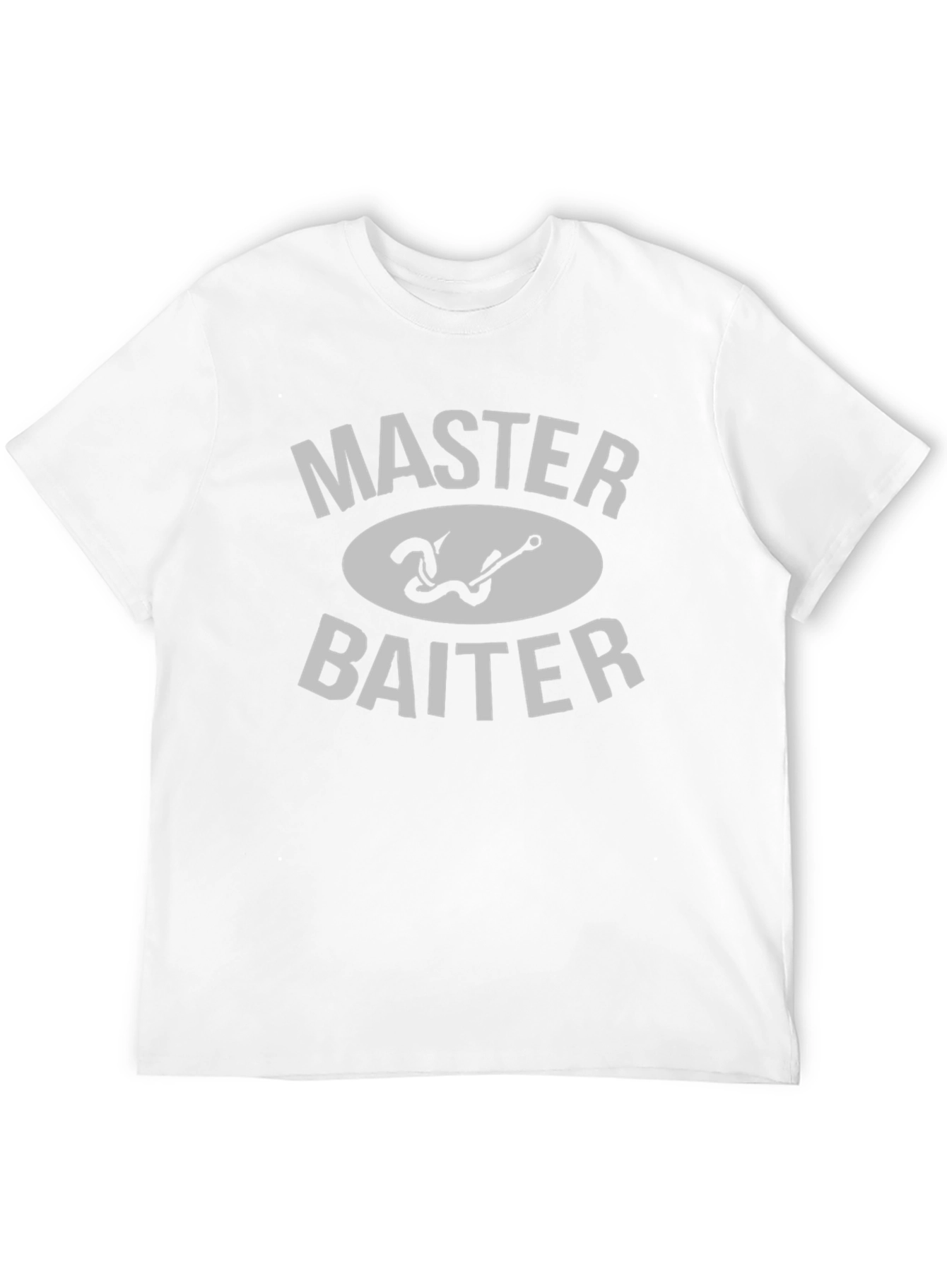 Black Master Baiter Fishing Humor Graphic T-Shirt view 12