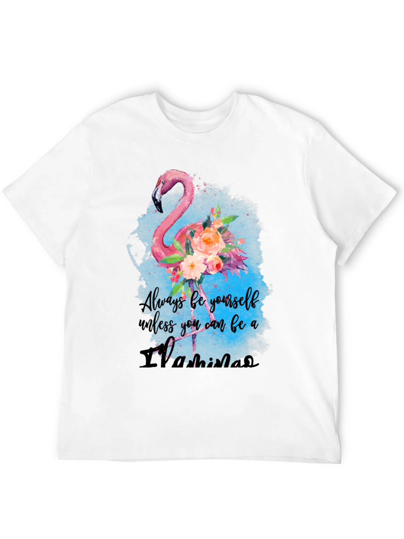 Black Always Be A Flamingo T-Shirt - Unique Design view 12
